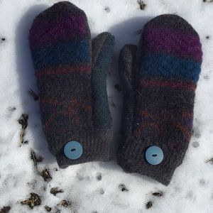 Striped Sweater Mittens